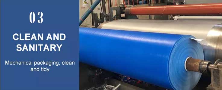 PE Tarpaulin Roll clean and sanitary