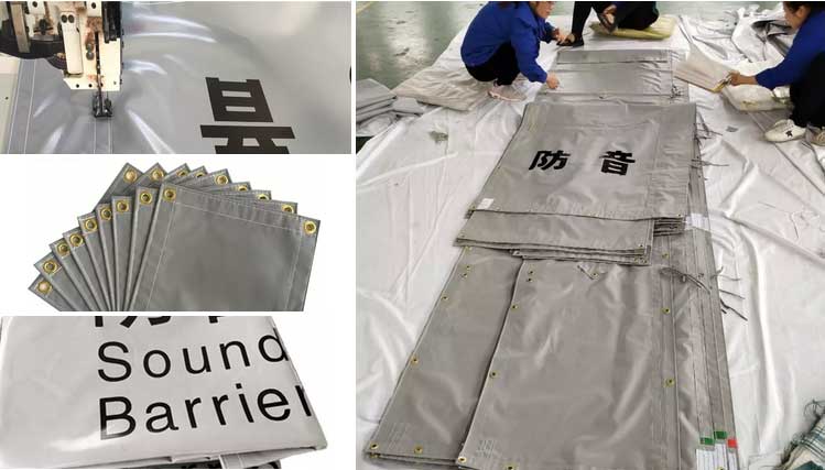 Soundproof barrier tarpaulin