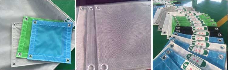 Various fire proof mesh net types