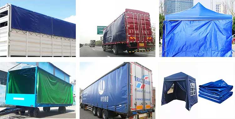 pvc coated canvas fabric Application